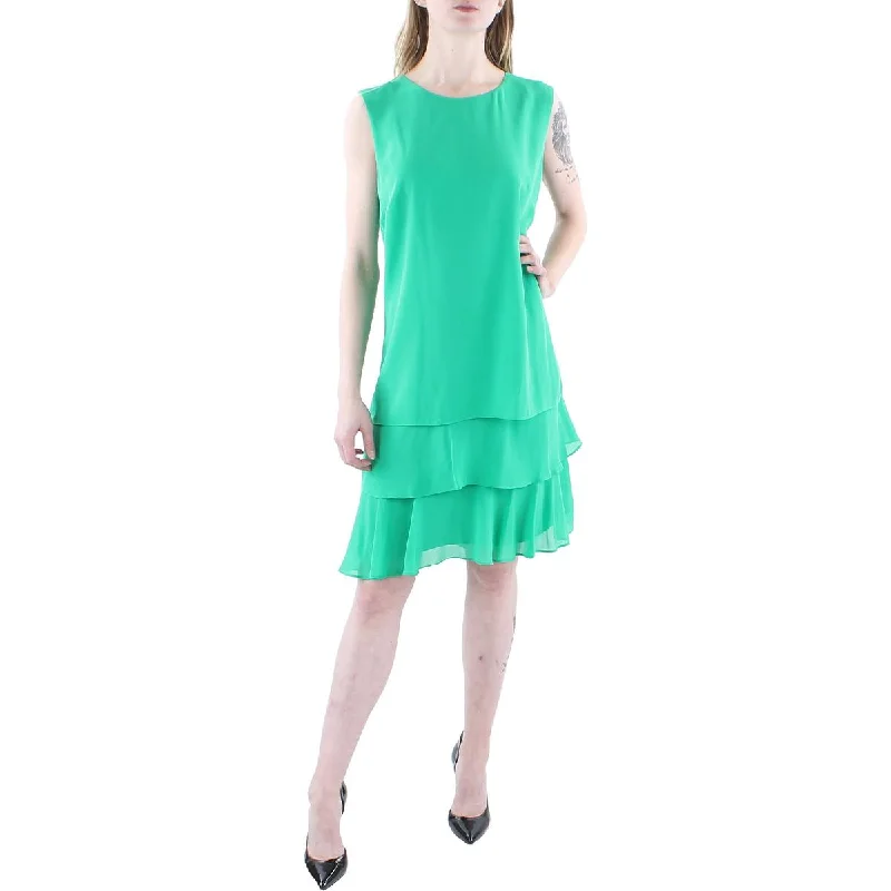 Smooth silhouetteLauren Ralph Lauren Womens Georgette Crinkle Shift Dress