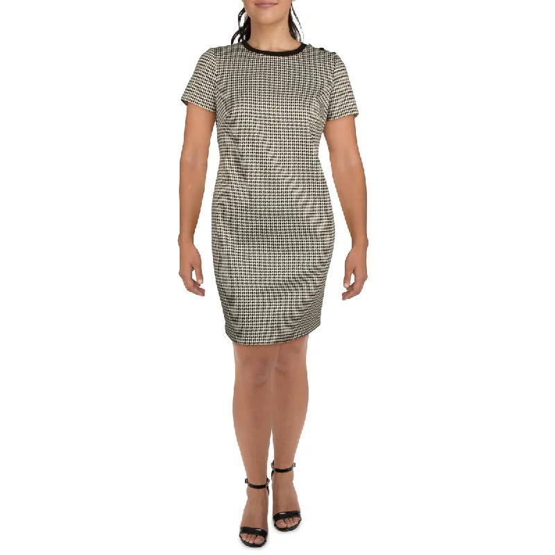 Elegant simplicityLauren Ralph Lauren Womens Houndstooth Mini Shift Dress