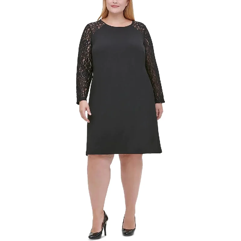Tastefully tailoredTommy Hilfiger Womens Plus Wedding Midi Shift Dress