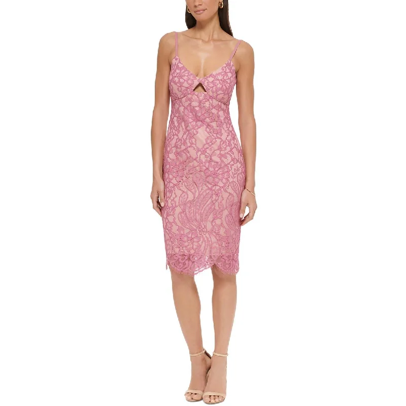 Capsule-wardrobe readyGuess Womens Lace Mini Sheath Dress