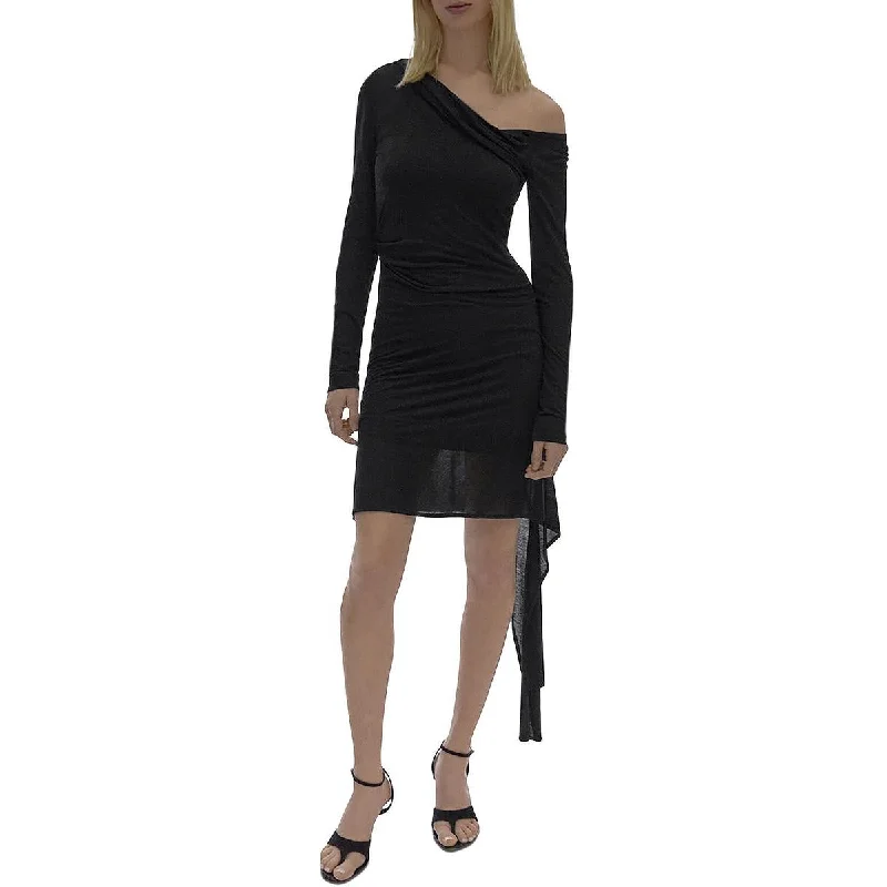 Soft & flowyHelmut Lang Womens Ruched Draped Sheath Dress