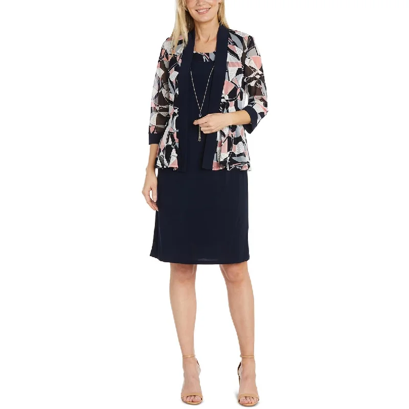 Minimal-chicR&M Richards Womens   2PC Midi Sheath Dress