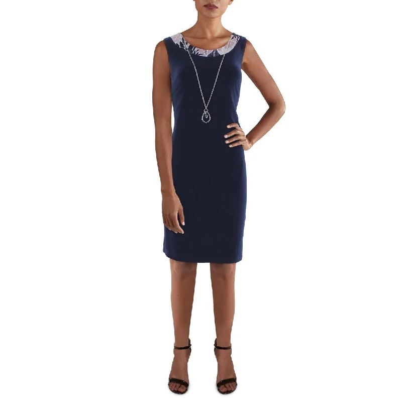 Street-vintageR&M Richards Womens Knit Sleeveless Sheath Dress