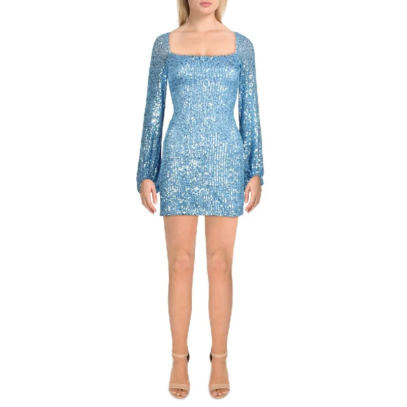 Tempting curvesSpeechless Womens Juniors Sequined Mini Bodycon Dress
