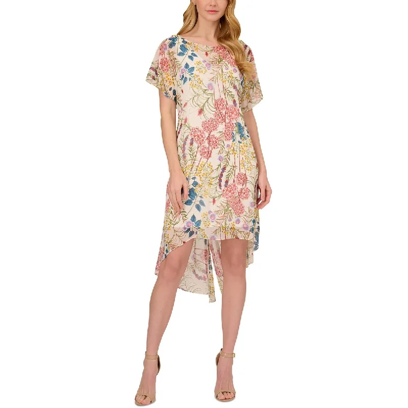 Business-chicAdrianna Papell Womens Boat Neck Knee-Length Sheath Dress