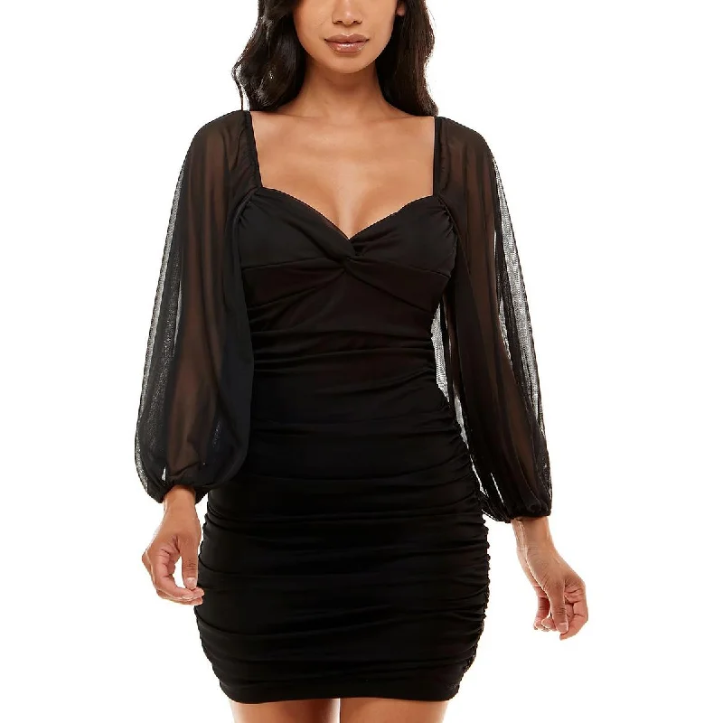 Statement-makingB. Darlin Womens Juniors Fitted Mini Bodycon Dress