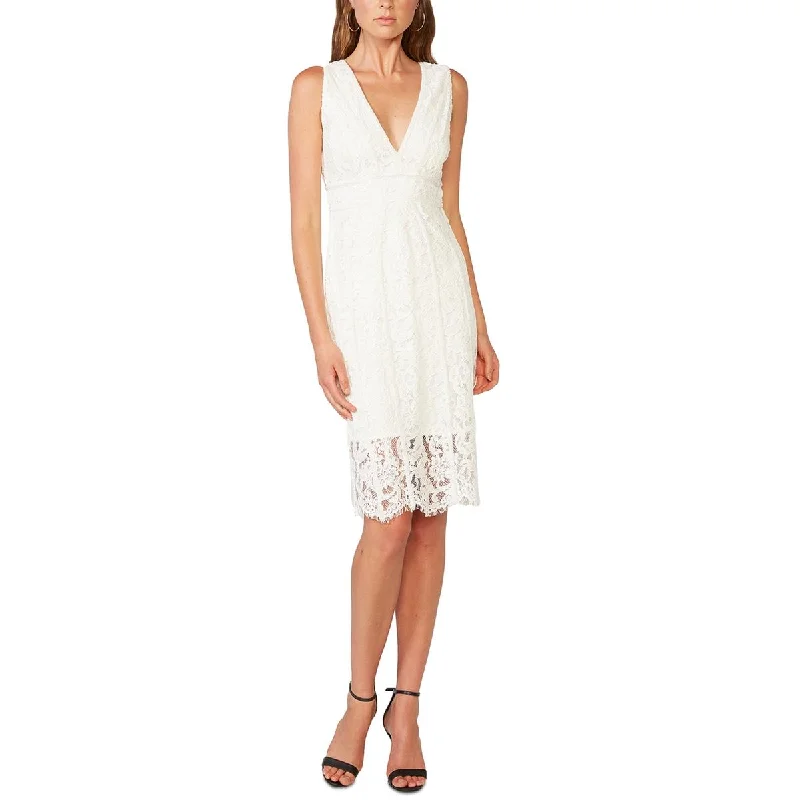 Cyberpunk-vibesBardot Womens Midi Lace Bodycon Dress
