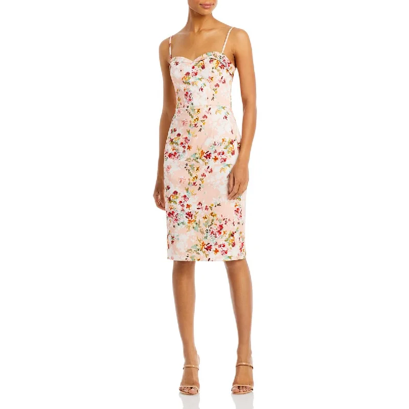 LegendaryBlack Halo Womens Clover Floral Knee Sheath Dress