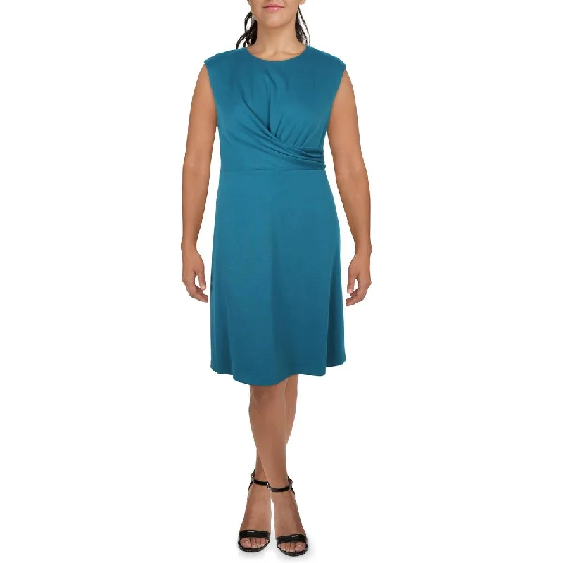 Tactical-coolCalvin Klein Womens Drapey Ponte Sheath Dress