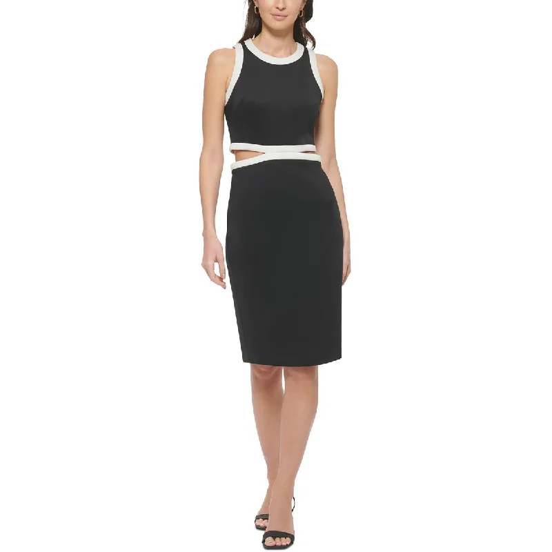 Hip-hop-inspiredCalvin Klein Womens Formal Midi Sheath Dress