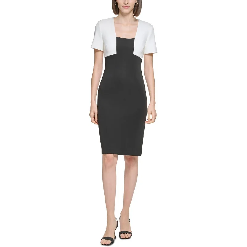 Urban-chicCalvin Klein Womens Scuba Sheath Dress