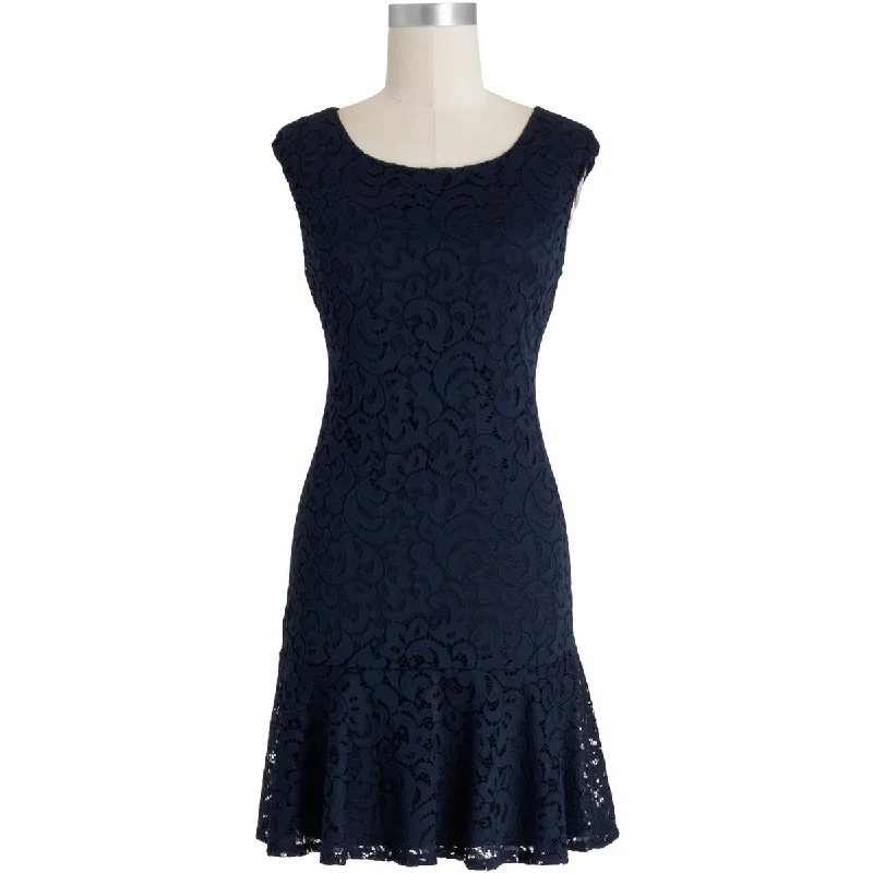 High-end-inspiredConnected Apparel Womens Ruffled Hem Mini Sheath Dress