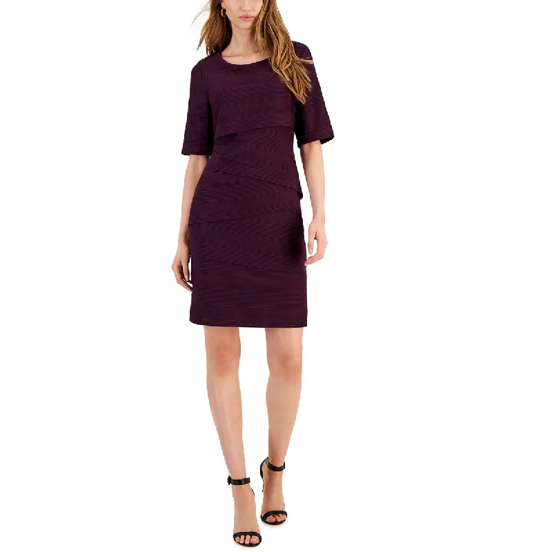 Dreamy chiffonConnected Apparel Womens Tiered Ribbed Sheath Dress