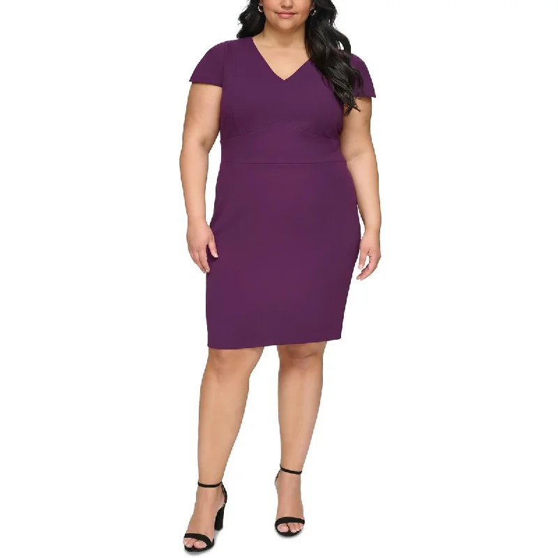 Avant-gardeDKNY Womens Plus Crepe Sheath Dress