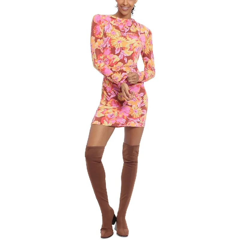 Nordic-inspiredDonna Morgan Womens Printed Gathered Bodycon Dress