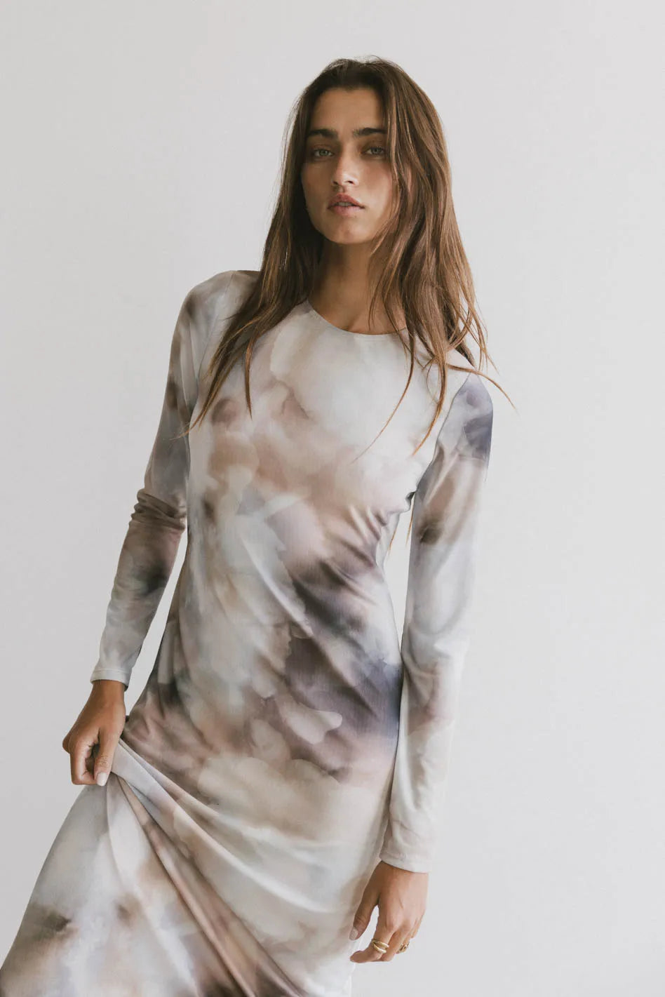 Boho eleganceJamie Watercolor Bodycon Dress