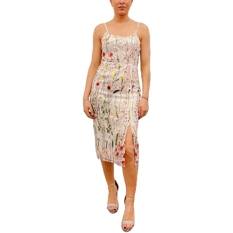 StylishSam Edelman Womens Embroidered Sheath Dress