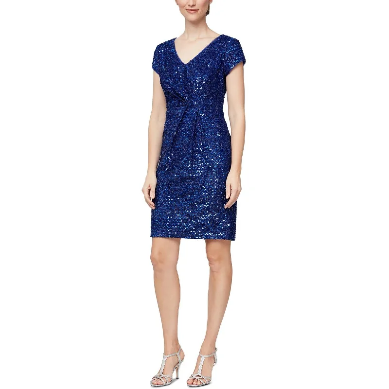 Red-carpet-readySLNY Womens Party Short Sheath Dress
