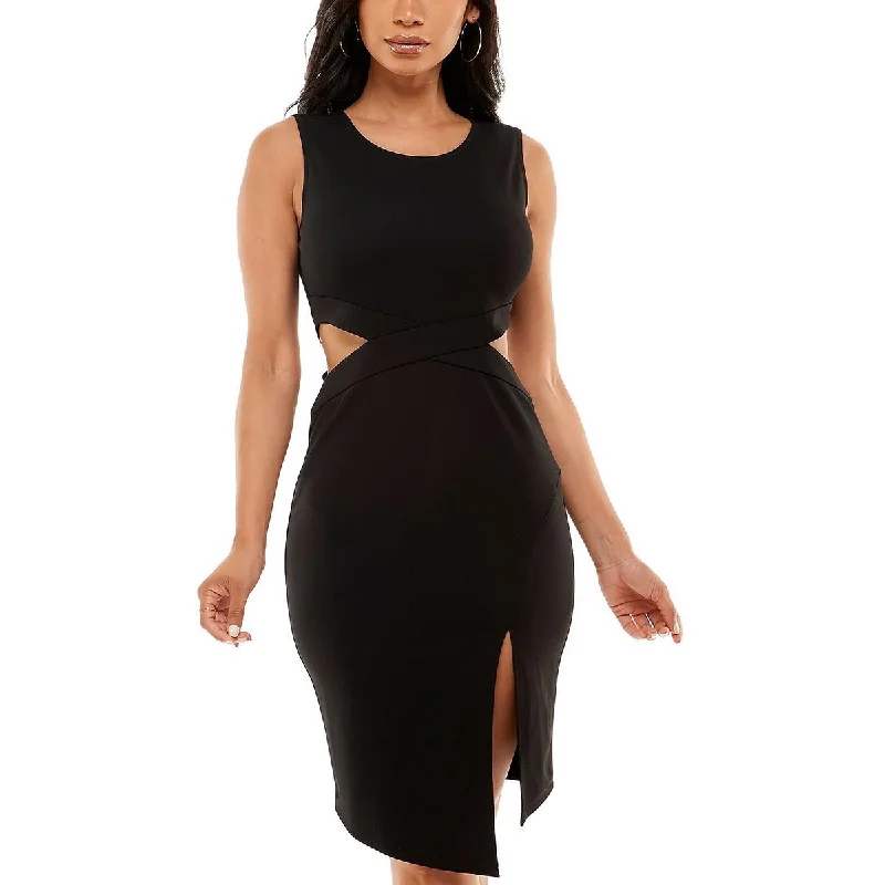Rebel-aestheticSpeechless Womens Juniors Cut-Out Knee Length Sheath Dress