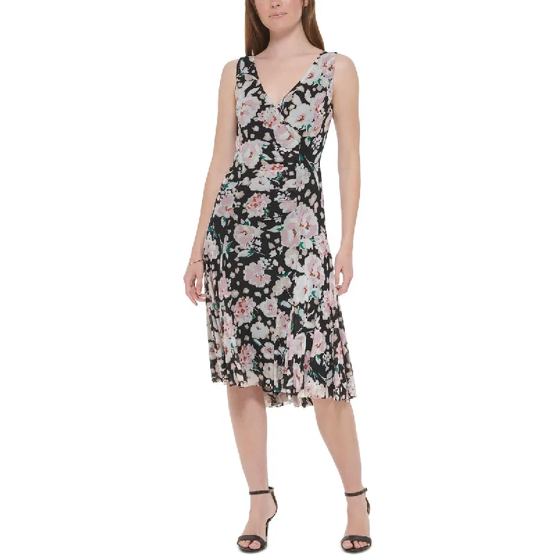 LuxuriousTommy Hilfiger Womens Floral Print  Sheath Dress
