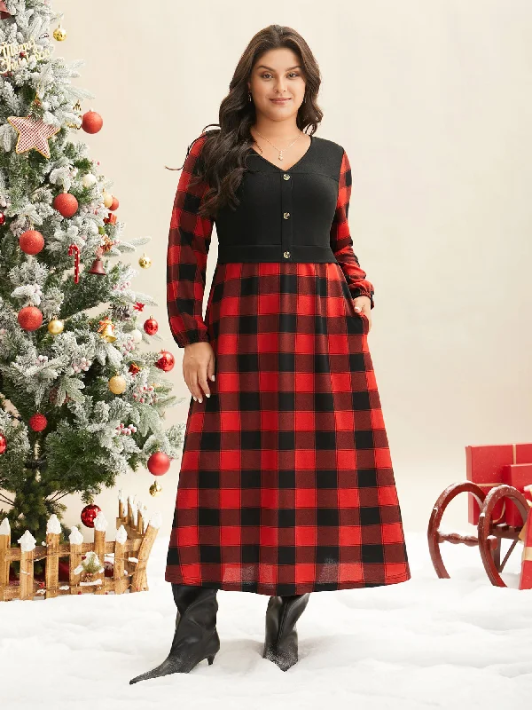ModishVest Design Fit-and-Flare Midi Dress