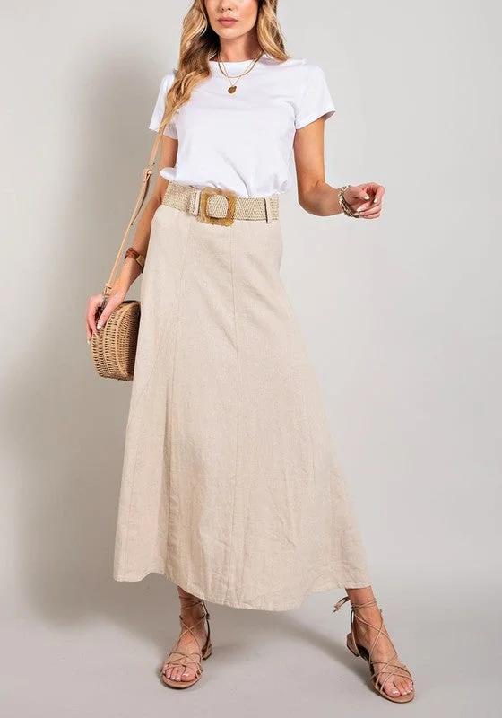 Understated-luxuryCezanne Linen Flare Muse Maxi