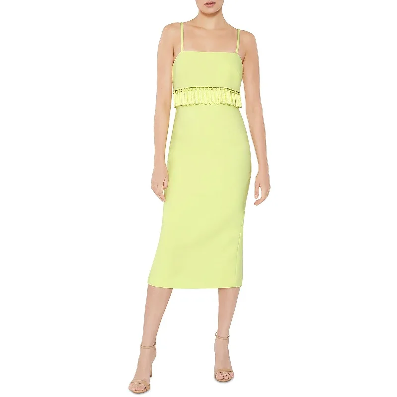 Breezy chicLikely Womens Paola Drapey Long Sheath Dress
