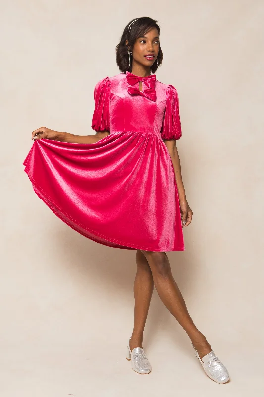Cyberpunk-vibesCoquette Dress in Pink