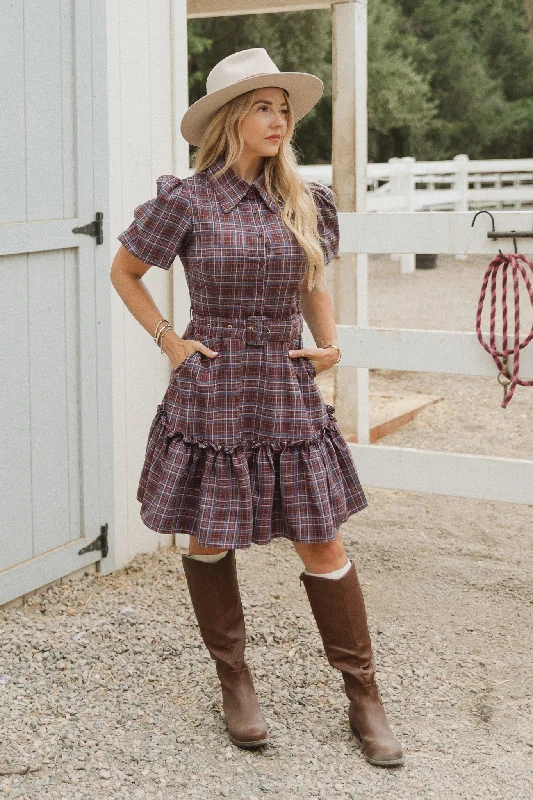 Performance-fashionVirginia Dress in Plaid