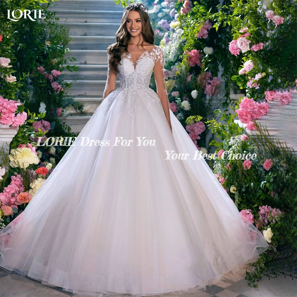 Feminine & refinedWedding Dresses Backless Buttons A-Line Appliques Long Sleeves Bridal Gowns Feminine & refinedWedding Dresses Backless Buttons A-Line Appliques Long Sleeves Bridal Gowns