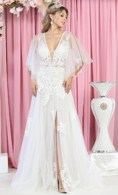 Subtle luxuryMay Queen RQ7922 - Embroidered Bridal Dress