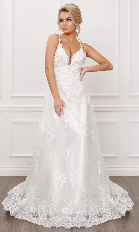 High-endNox Anabel - C461 Plunging Sweetheart Lace Bridal Gown