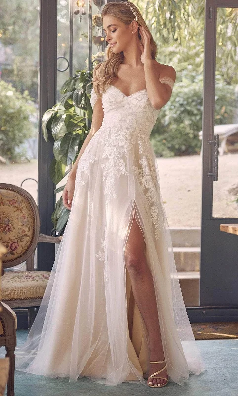 Street-techNox Anabel JE953 - Off Shoulder Bridal Floral Dress