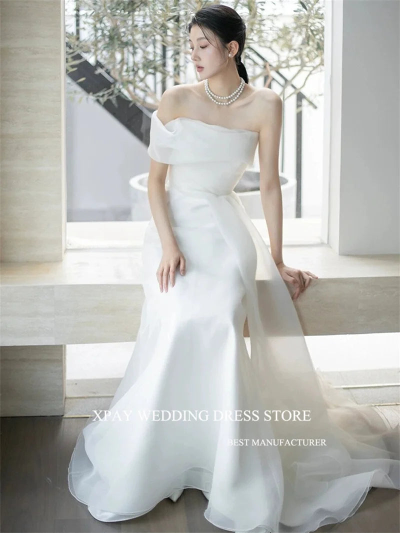 Whimsical charmWedding Dresses Korea Photoshoot Off Shoulder Bridal Gowns Corset Back Whimsical charmWedding Dresses Korea Photoshoot Off Shoulder Bridal Gowns Corset Back