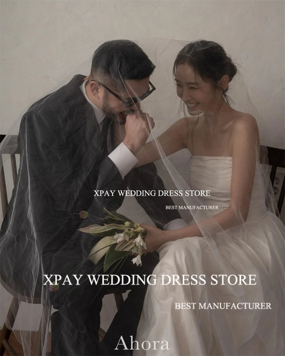 SophisticatedWedding Dresses Pleats Taffeta Bridal Dress Backless Wedding