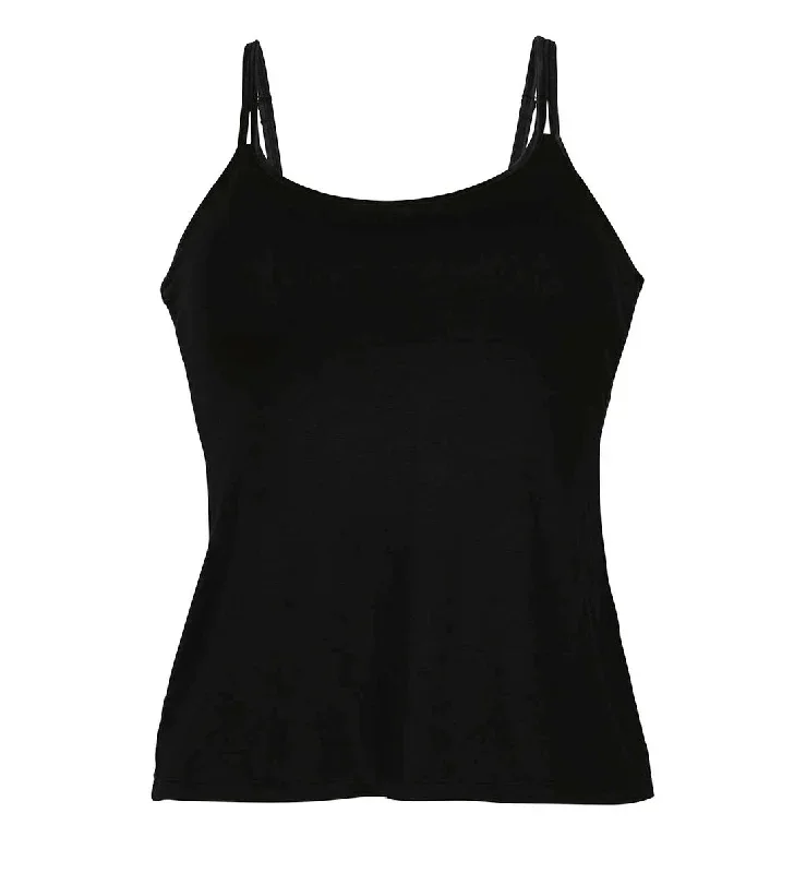 Anita Care Amica Vest/Tank with Built In Pocketed Bra (0640X)- Black