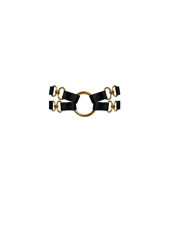 Bordelle Kleio Bondage Collar | BLACK