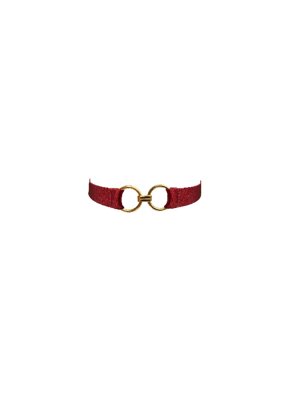 Bordelle Kleio Strap Collar | BURNT RED