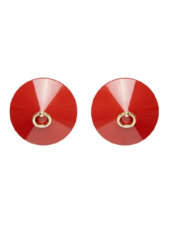 Bordelle 'O' Enamel Nipplets | RED