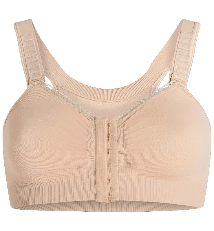 Carefix Alice Front Close Comfort Bra w/ Adjustable Straps (329150)- Nude