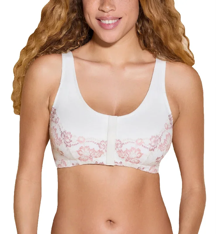 Cosabella Savona Cathy Post-Surgical Front Close Bralette (SAVON1383)- Mandorla/Moon Ivory