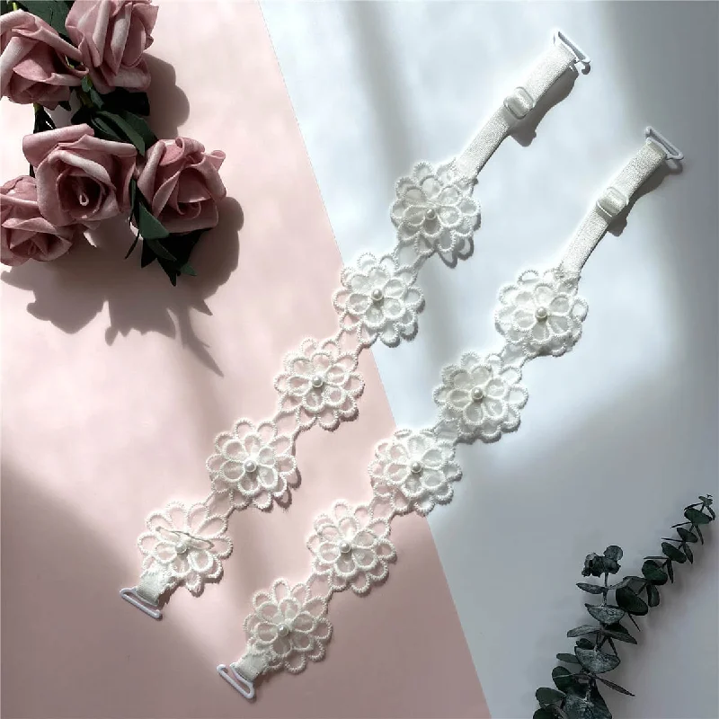 Lace Flower Bra Straps