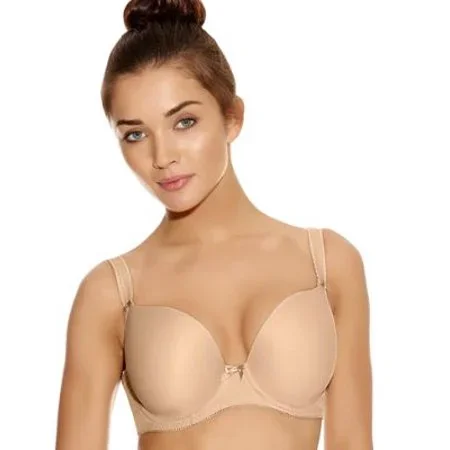 Freya Deco Molded Underwire Plunge Bra - Nude