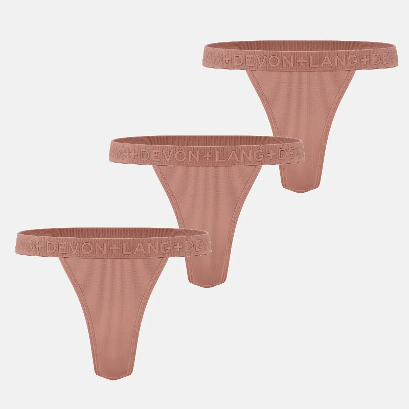 Katrina V-Thong - Multi-Packs - Skin Bronze