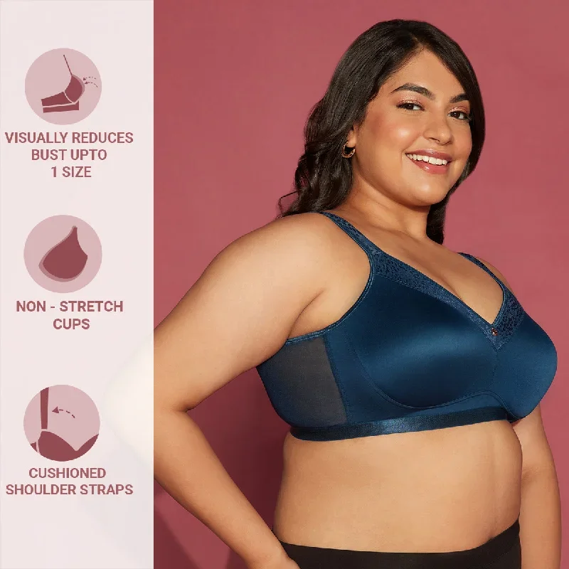 Nykd By Nykaa Wireless Minimiser Bra-Dark Blue NYB258