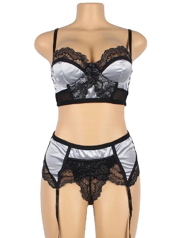 Plus Aerie’ Secret 3-Piece Mesh Lingerie Set